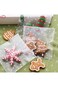 Self Adhesive Cookie Bags Cellophane Treat Bags, Searik White Polka Dot Plastic Pastry Bags with Th