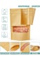 Azonee 50 Pcs Kraft Paper Bags with Window, Stand Up Pouches Bags, Zip Lock Food Storage Bags for P