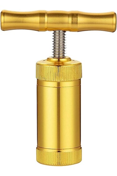 أداة ضغط حبوب اللقاح EXINBEICHUAN T، مكبس حبوب اللقاح Kief، مكبس حبوب اللقاح عالي التحمل T، أداة بمقبض الضغط Me