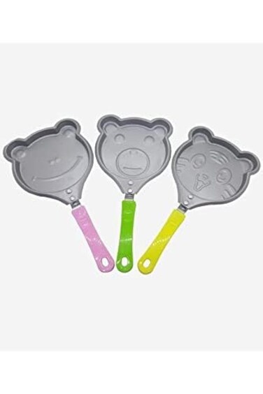 Mini Crepe Maker With Animal Shape Mold, Mini Pancake Pan, Aluminum Flat Pan, Mini Egg frying Pan F