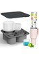 Ice Cube Tray Mold for Stanley 40oz 30oz 20oz 14oz Tumbler Accessories, Silicone Ring Ice Maker wit
