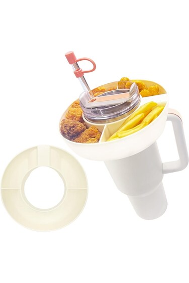 Snacks Holder with Handle for Stanley Cup, Cup Bowl Combo Stanley Cup Accessories