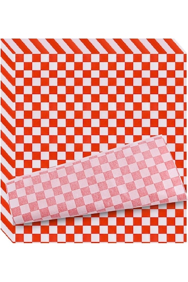 100 ورقة من ورق ديلي المشمع الجاف والمربع، ورق تغليف الطعام، أغلفة الكيك، ساندويتش ديلي المقاوم للدهون