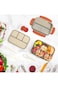 Bolivia's Bento Box, Leak-Proof Lunch Container with Compartments, 4-in-1 Meal Prep Container Box,