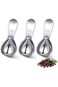 Premium Stainless Steel Coffee Scoop Set,15ml Short Handle Measuring Spoons for Coffee, Tea, Sugar