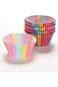100Pcs/set Rainbow Color Cupcake Baking Paper Cases Cake Box