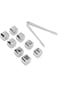 Tuwei Stainless Steel Ice Cubes, Safe Non-toxic 304 Stainless Steel Ice Cubes for Coffee (8 Cubes w