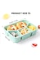 SupWolf Meal Prep Containers Reusable - 4 Pack Bento Lunch Box, 4-Compartment Snackle Box for Schoo