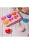 3PCS Silicone Heart Shaped Molds, 6 Cavities Heart Shaped Mold for Chocolate Cake Pudding Handmade