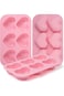 3PCS Silicone Heart Shaped Molds, 6 Cavities Heart Shaped Mold for Chocolate Cake Pudding Handmade