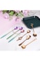 Azonee Heart Shape Spoons, 8Pcs Stainless Steel Dessert Spoons, Coffee Stirring Spoon Cake Spoons S