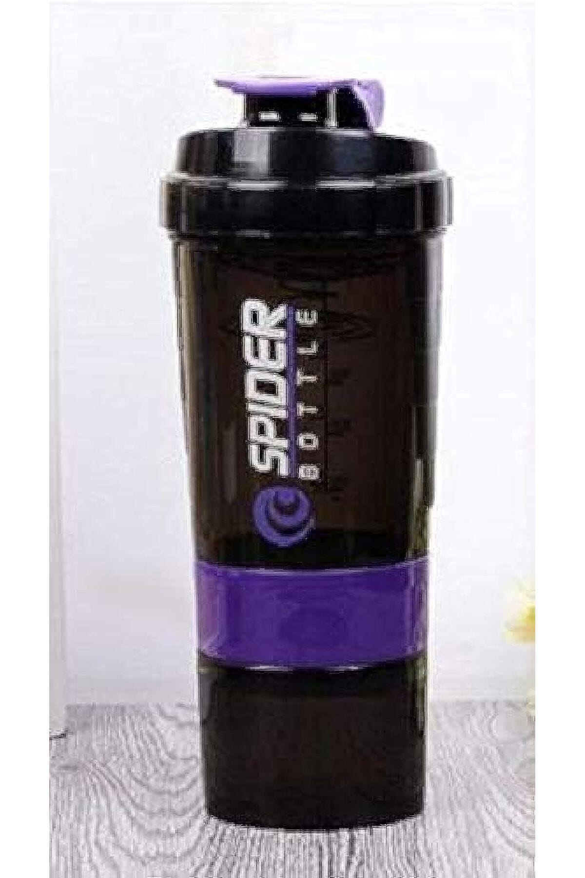 Spidershaker Buy Spider bottle protein shaker 3 in 1 Sports water with mixing purple ...