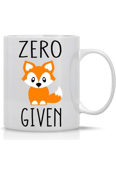 Zero Fox Given - Funny Mugs For Women, Boss, Friend, Employee, Coworker, or Spouse Oh For Fox Sake
