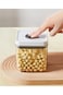 New BPA Free Food Container - Push Button Airtight Food Storage - Square - Round - Rectangle - Dry