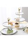 MAKINGTEC 5 Sets 3 Tier Cupcake Stand Hardware Handles, Vintage Tray Stand Center Holder Fitting wi