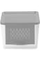 Snips Onion and Vegetables Container, 2 kg Capacity, White/Gray