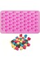 YCDMLJC Silicone Moulds for Wax Melts, Reusable Candy Baking Mold 55 Heart Mould Sweet Moulds Mini