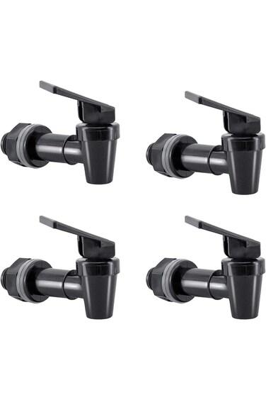 Tazweeq 4Pcs Replacement Cooler Faucet Water Bottle Jug, Water Dispenser Tap Set, BPA-Free Plastic