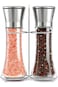 Willow &amp; Everett Salt and Pepper Grinder Set - Stainless Steel Refillable Salt &amp; Peppercorn Shakers