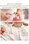 Azonee 6 Piece Kitchen Peeler Set with Bottle Opener, Stirrer, Fruit Knife, Scissors, Storage Base,