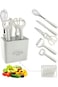 Azonee 6 Piece Kitchen Peeler Set with Bottle Opener, Stirrer, Fruit Knife, Scissors, Storage Base,