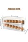 Flushrenic Egg Container,Egg Holder for Fridge, Automatic Egg Rolling Dispenser, Space Saving Egg T