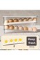 Flushrenic Egg Container,Egg Holder for Fridge, Automatic Egg Rolling Dispenser, Space Saving Egg T