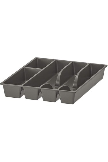 Ikea Cutlery Tray, Grey, Drawer Insert. 31x26 cm (12x10 "). Clever fittings inside drawers and cabi