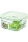 GLASSLOCK Square Tempered Glass Food Container 17-ounce/490ml RP523 - Airtight Anti Spill