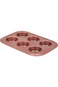 Betty Crocker 0.5 mm Non-Stick 6 Cups Muffin Pan, 30.5 cm x 21 cm x 3.4 x cm Size, Rose