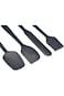 Cuisine Art Silicone Spatula Set - 6 Piece Non-Stick Rubber Spatula Set, Heat-Resistant Spatula Kit