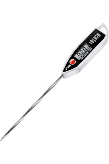 Excefore Digital Meat Food Thermometer, Instant Read with Waterproof Probe, Long Probe, Celsius/Fah