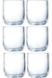 Arcoroc Elisa Low-Shaped Tumbler &ndash; 230ml   Set of 6   Tempered Glass   Elegant &amp; Durable   Dishwash