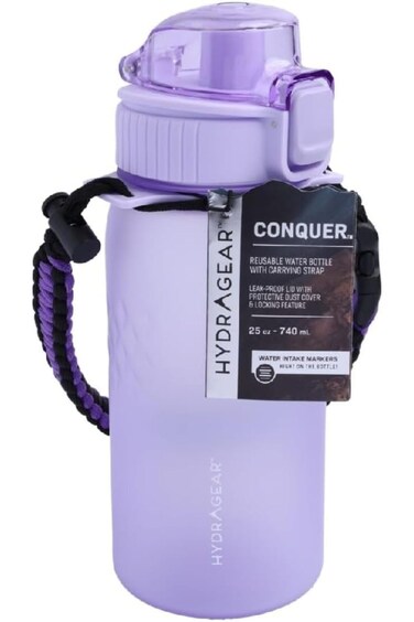 زجاجة مياه هايدراجير كونكر قابلة لإعادة الاستخدام مع حزام حمل، لون بنفسجي، ٧٤٠ مل، AC٥٥٢٩١