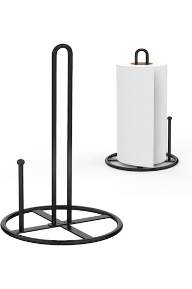 حامل مناشف ورقية من إكس سبرينج، حامل مناشف ورقية لتنظيم مناديل المطبخ، حامل مناديل مطبخ أسود