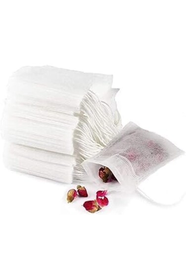 Oasisgalore 100 Pack Disposable Small Mesh Bags for Cooking, Soaking Medicinal Liquor, Tea Coffee F