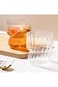 Ribed Glass Cup, High-end Coffee Cup, Home Water Cup, Ice Milk Cup (315ml)