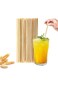 Goodern Wheat Stem Straws,100 Pcs All-Natural Drinking Straw,NO Plastic Eco-Friendly Disposable Bio