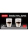 Cuisine Art Double Walled Coffee Glass Cups 250ml Set of 2, Thermal Insulation, Mug for Hot/Cold Dr