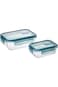 2Pc BRS Glass Conta.Set (1040+370ml)1X12