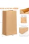 YelaJoy Disposable Packing Bags with Take-Out Food,Kraft Paper Bags with Oil Proof,for Snack Birthd