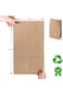 YelaJoy Disposable Packing Bags with Take-Out Food,Kraft Paper Bags with Oil Proof,for Snack Birthd