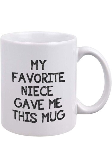 DQG CVT Auntie Uncle Coffee mug - My Favorite Niece Gave Me This Mug - Funny Coffee Mug - Unique Bi