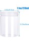 Panxxsen 18 Pack 7.1oz/210ml Refillable Empty Slime Containers with Lids Round Clear Jars,Wide-Mout