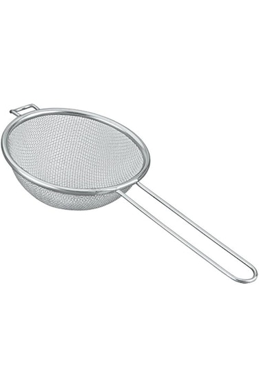 مصافي هالامودو المصنوعة من الفولاذ المقاوم للصدأ مقاس 51 بوصة للمطبخ، مصفاة بمقبض، منخل S