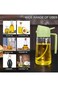 2-in-1 Glass Oil Sprayer Dispenser With Automatic Lid - 470ml BPA Free Glass Oil Spray Bottle For C