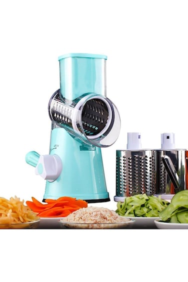 قطاعة خضراوات قابلة للتعديل من XmuijiiO، قطاعة يدوية سريعة، مبشرة، قطاعة ماندولين، مع 3 رؤوس