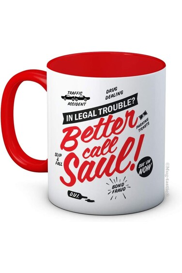mug-tastic Better Call Saul - Breaking Bad - Ceramic Coffee Mug (Red)