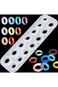 KASTWAVE Resin Ring Molds Silicone, 14 Sizes Round and Rhombic Faces, Making Rings, Earrings, Penda