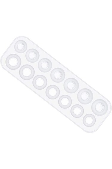 KASTWAVE Resin Ring Molds Silicone, 14 Sizes Round and Rhombic Faces, Making Rings, Earrings, Penda